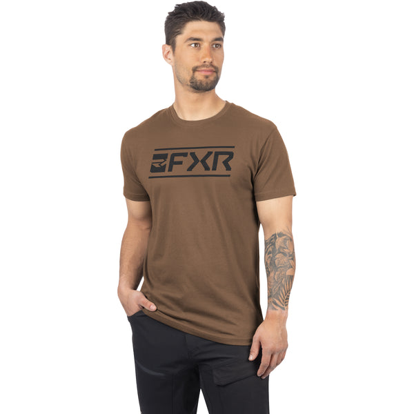 T-Shirt Victory Premium Brun, de face