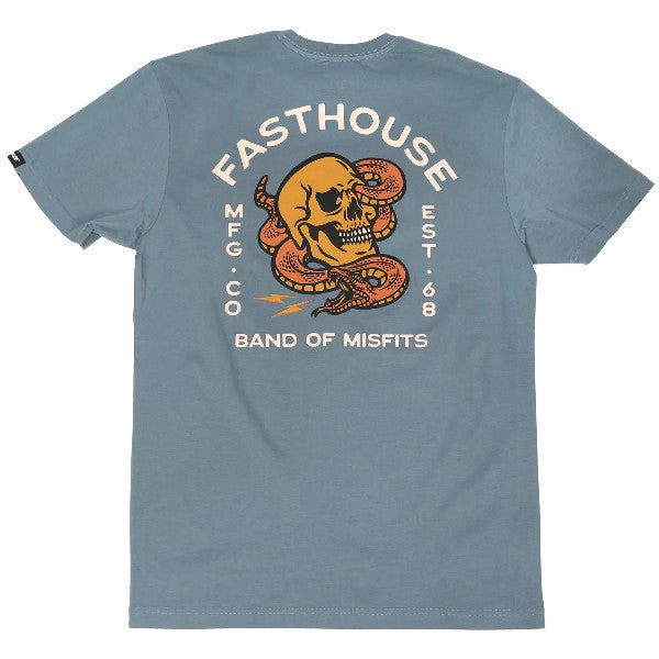 T-Shirt Manasa/Fasthouse/bleu de dos
