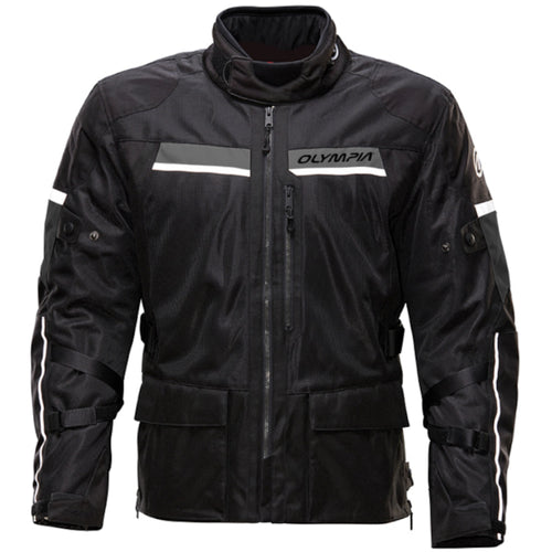 Manteau Imperméable de Moto Dakar 4 Olympia Motosports noir