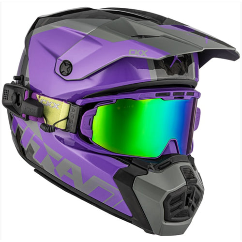 Casque Titan AMS Nunavut Lunettes Apex Incluse Carbone - Edition Limitée  Mauve, côté droit