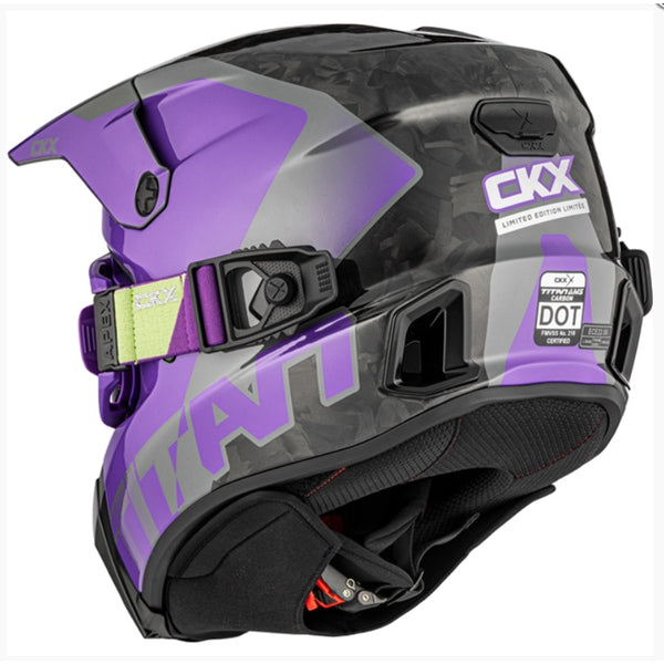 Casque Titan AMS Nunavut - Lunettes Apex Incluse Mauve, Dos