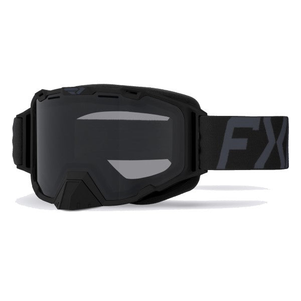 Lunette de Motocross Maverick Prime FXR Noir Ops incliné de face