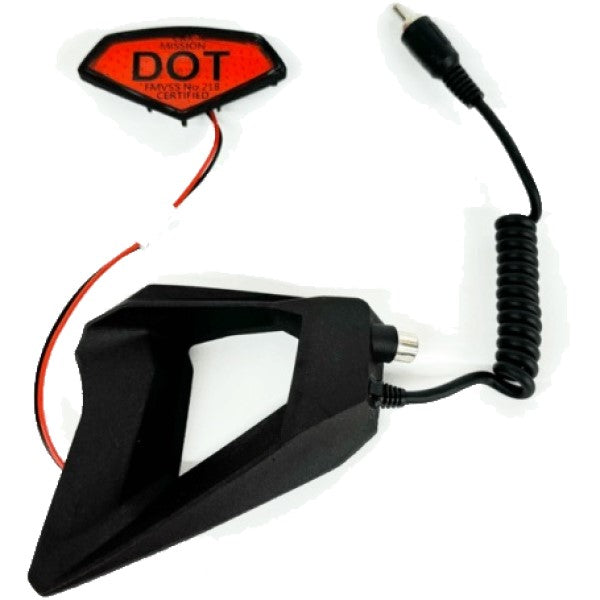 Lumière de Sécurité pour Casque Mission Fini Mat au-dessus