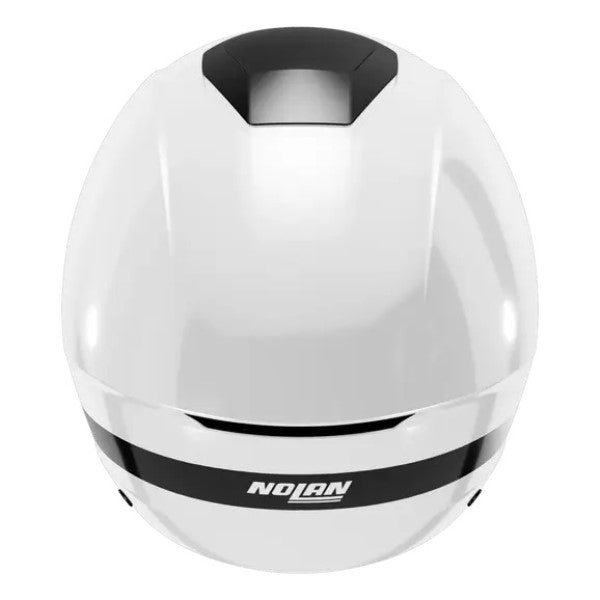Casque Ouvert de Moto N20-2 Zefiro Blanc/Noir, Dos