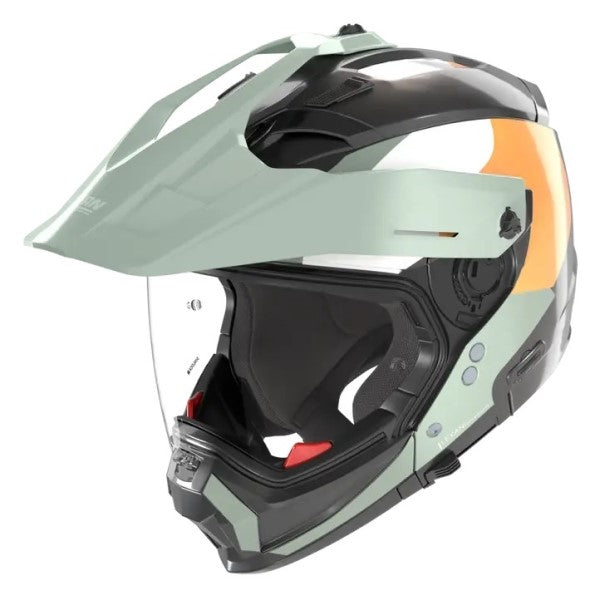 Casque Aventure N70-2 X Selvado Vert/Blanc/Orange, Vue de côté
