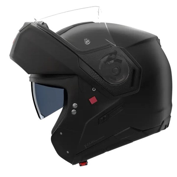 Casque Modulaire de Moto N90-3 Classico Noir mat, Vue de côté en position ouverte