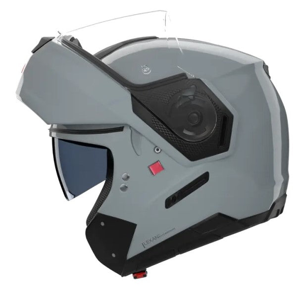 Casque Modulaire de Moto N90-3 Classico Gris, Vue de côté en position ouverte
