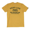 T-Shirt No Problem/Fasthouse/jaune de face