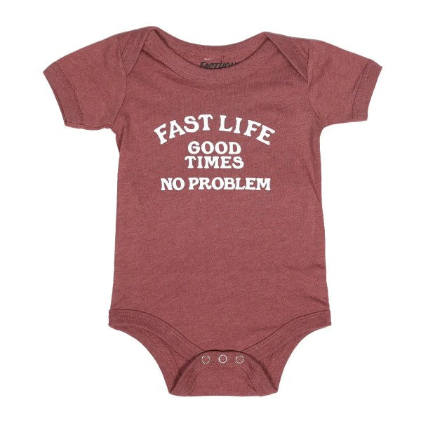 Pyjama No Problem Onesie Bébé/Fasthouse/Mauve, de face