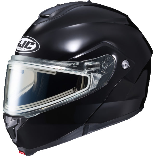 Casque Modulaire de Motoneige C91 Noir, visière double électrique 