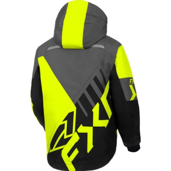 Manteau de Motoneige Cold Cross CX Enfant Noir Jaune, Dos