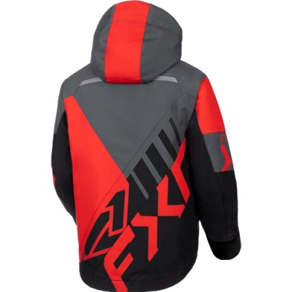 Manteau de Motoneige Cold Cross CX Fast Junior Noir Rouge, Dos