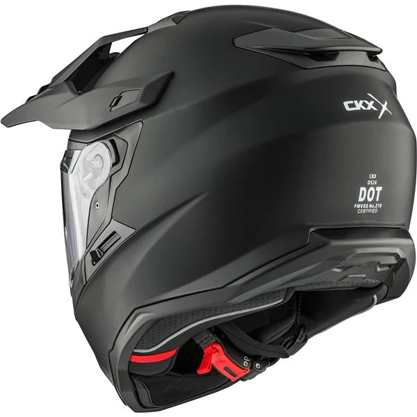 Casque Aventure DS24 Solid Noir Mat, Dos