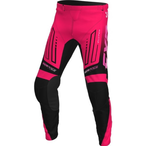 Pantalon de Motocross Clutch Enfant  Rose Noir