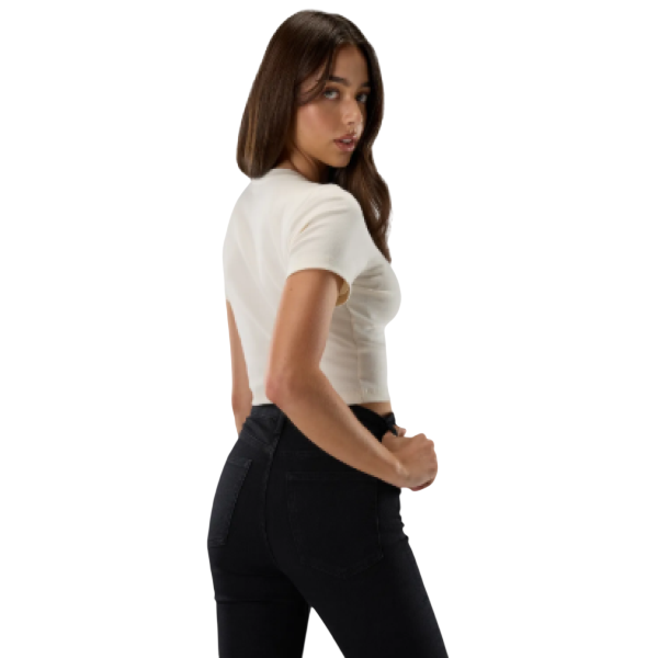 T-shirt Head Rib Baby Femme/Fox/Beige