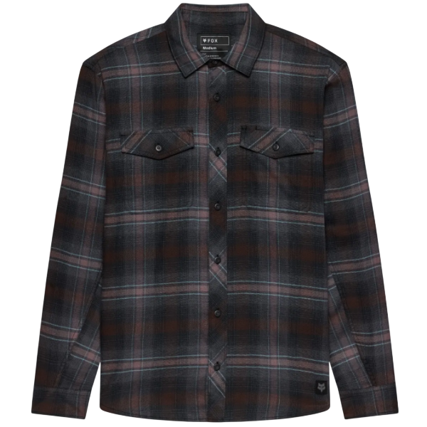 Chemise Survivalist Stretch Flannel/Fox, noir, de face