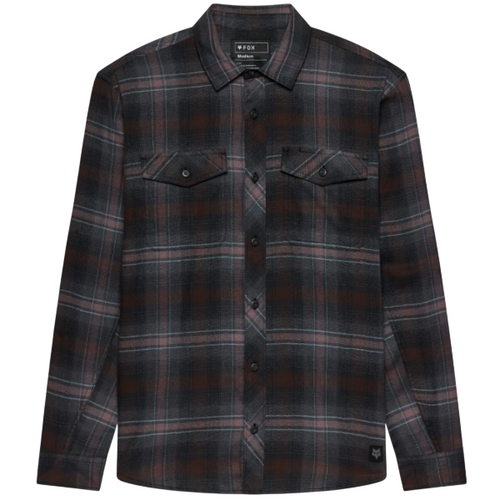 Chemise Survivalist Stretch Flannel/Fox, noir, de face