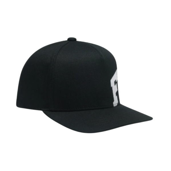 Casquette F Head X Snapback/Fox, noir, de face