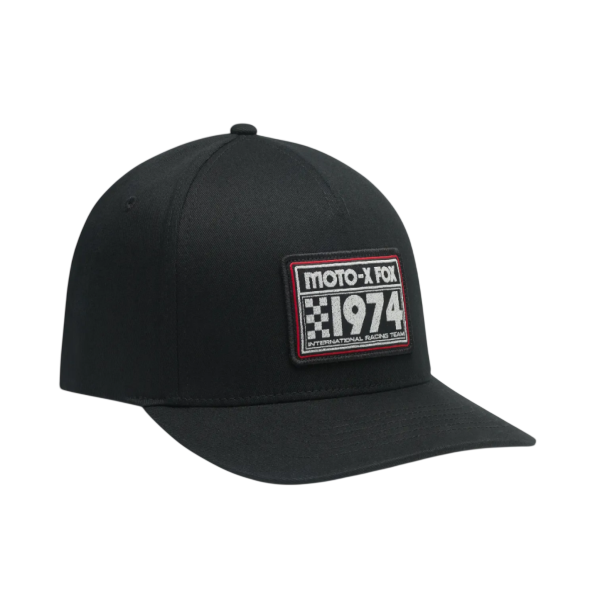 Casquette 1974 Flexfit/Fox, noir, de face