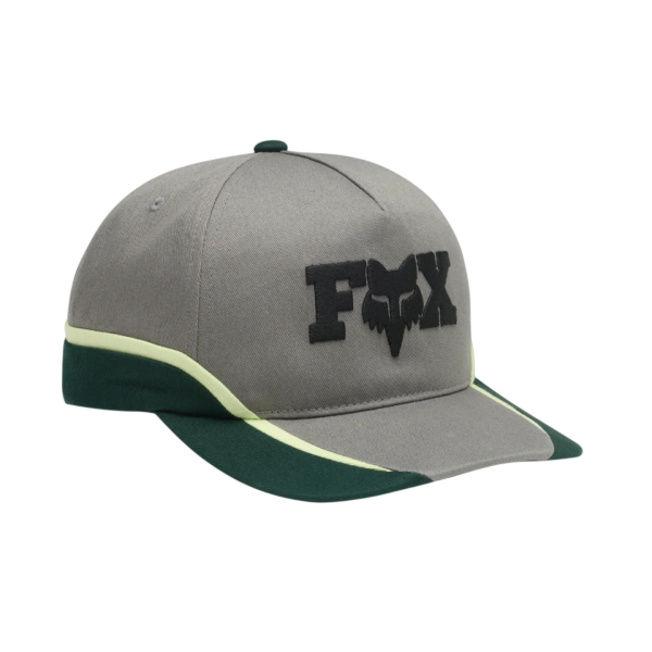 Casquette F Head X Snapback/Fox, gris, de face
