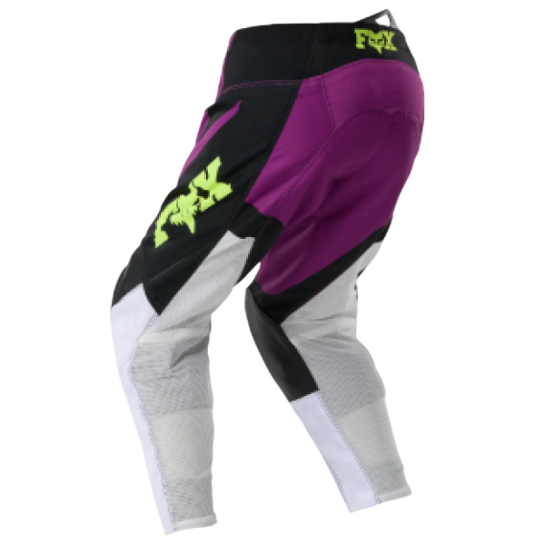 Pantalon de Motocross 180 Raid Junior/Fox, mauve de dos