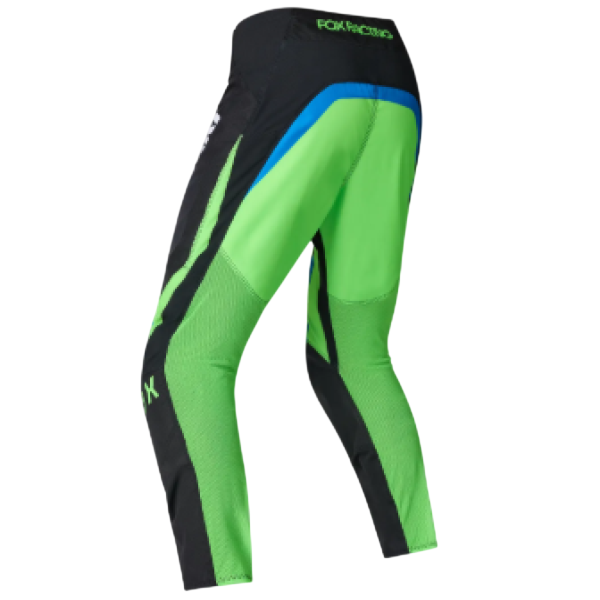 Pantalon de Motocross 180 Kawasaki/Fox, noir vert , de dos