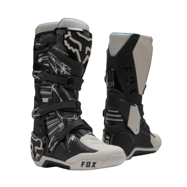 Bottes de Motocross Motion Diffuse Édition Spéciale/Fox, noir, gris/de paire