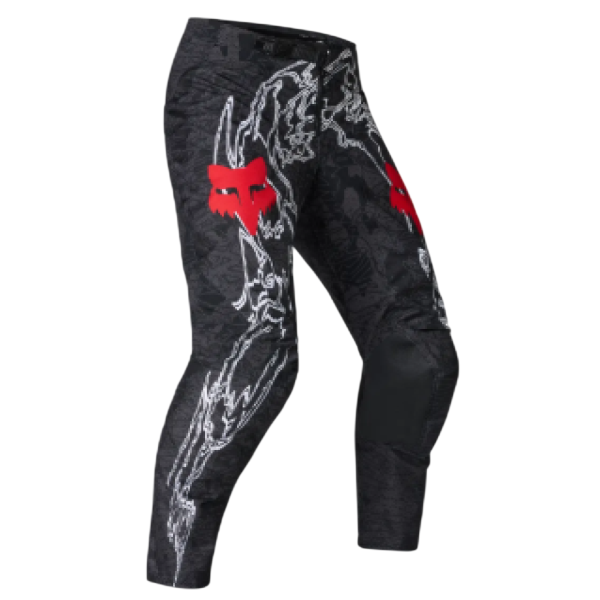 Pantalon de Motocross 180 Abyss/Fox, noir, de face