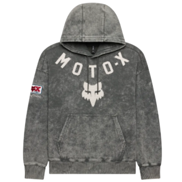 Coton Ouaté Moto-X Heavyweight Unisexe/Fox, gris, de face