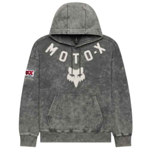 Coton Ouaté Moto-X Heavyweight Unisexe/Fox, gris, de face