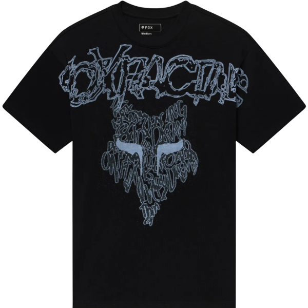 T-shirt Abyss Heavyweight/Fox, noir, de face
