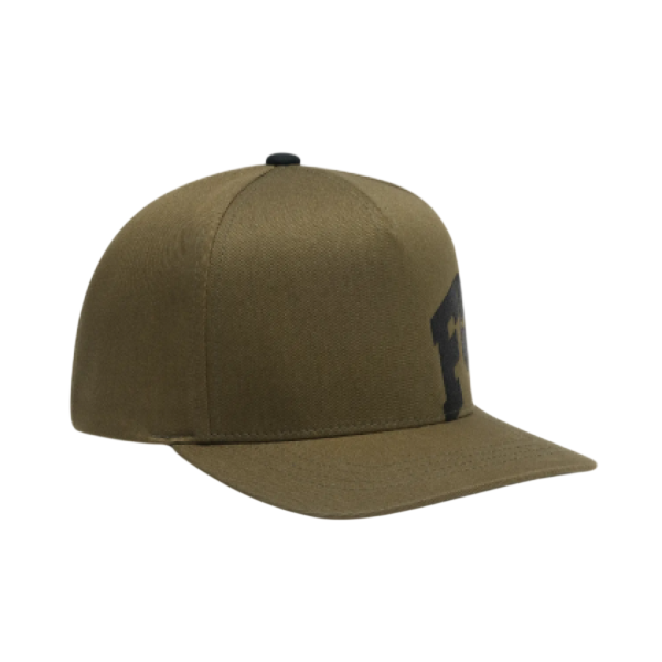 Casquette F Head X Snapback/Fox, olive, de face