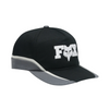 Casquette F Head X Snapback/Fox, noir, de face