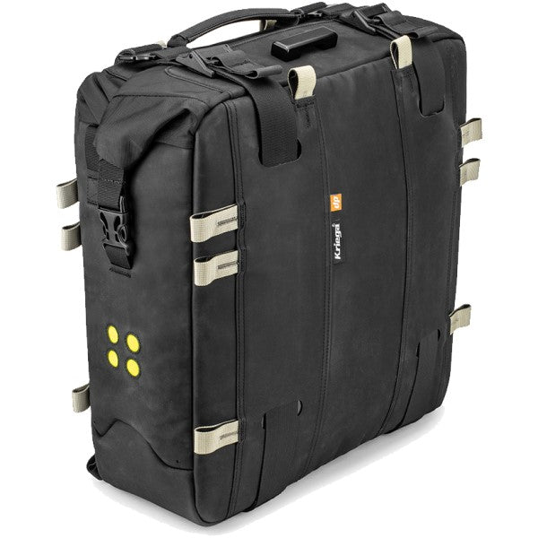 Sac Souple de Moto OS-22 Noir incliné de face