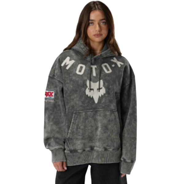 Coton Ouaté Moto-X Heavyweight Unisexe/Fox, gris, de face