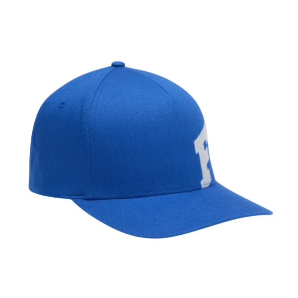 Casquette F Head X Flexfit/Fox/bleu, de face