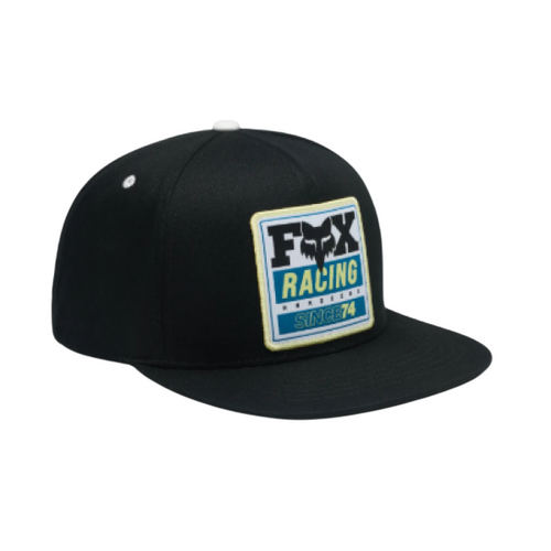 Casquette Since 74/Fox, noir de face