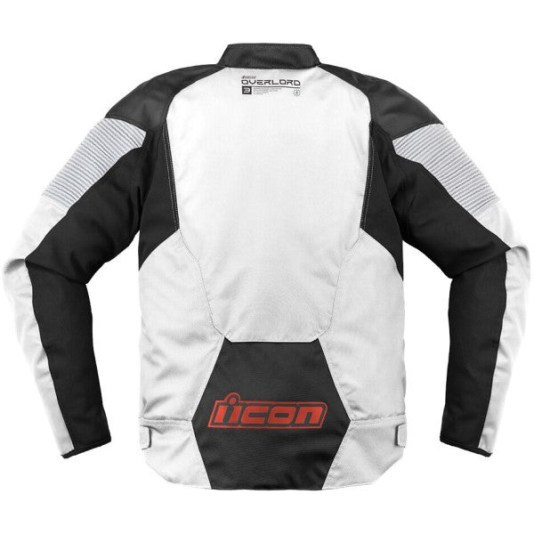 Manteau de Moto Overlord3 Icon blanc, de dos