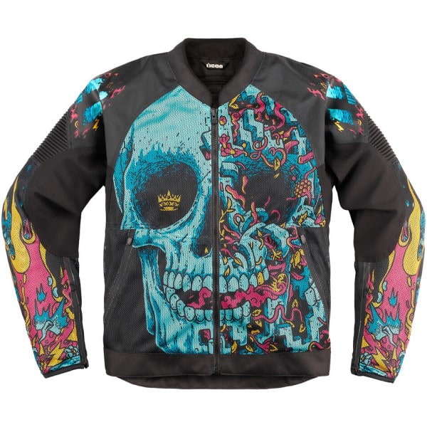 Manteau de Moto Overlord3 Mesh Munchies noir et multicolore