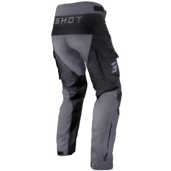 Pantalon OTB Shot Racetech Enduro Noir Gris Arrière