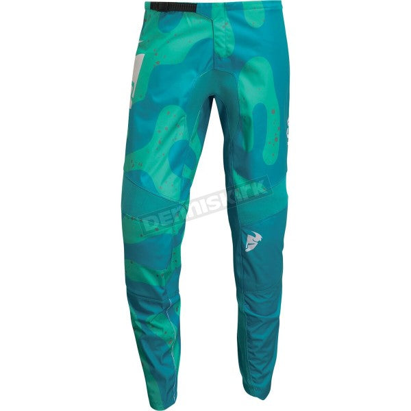 Pantalon de Motocross Sector Disguise Femme bleu vert, en face