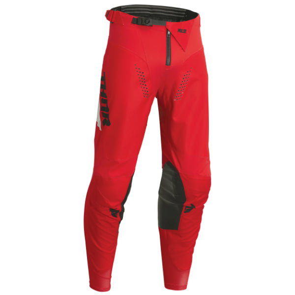 Pantalon de Motocross Pulse rouge, en face