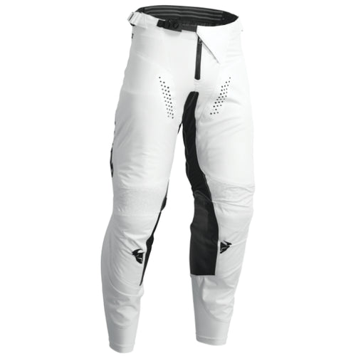 Pantalon de Motocross Pulse Mono blanc noir, en face