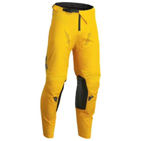 Pantalon de Motocross Pulse Mono jaune noir, en face