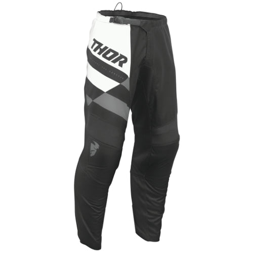 Pantalon de Motocross Sector Cheker noir blanc, de face