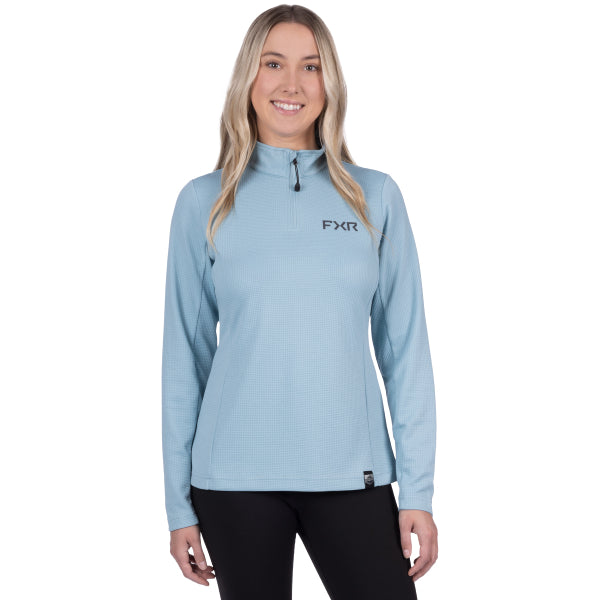 Coton ouaté Pilot UPF Femme FXR bleu clair, de face