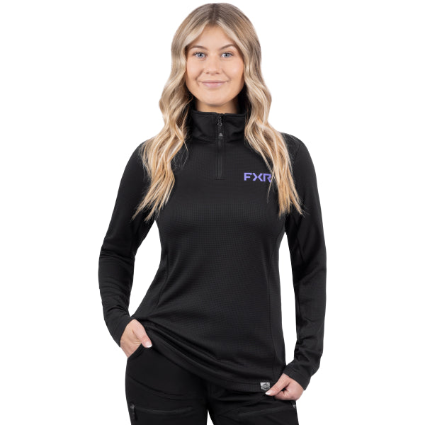 Coton ouaté Pilot UPF Femme FXR noir, de face