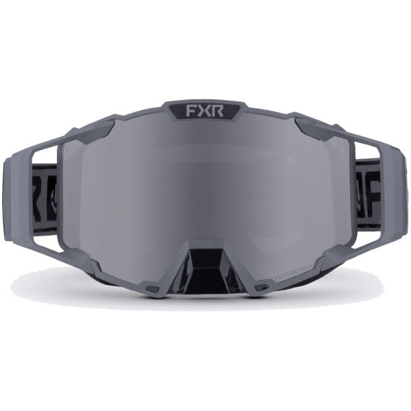 Lunettes de Motoneige Pilot Gris de face