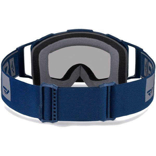 Lunettes de Motoneige Pilot Bleu Foncé de dos