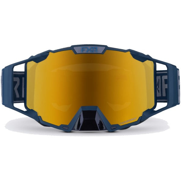 Lunettes de Motoneige Pilot Bleu Foncé de face
